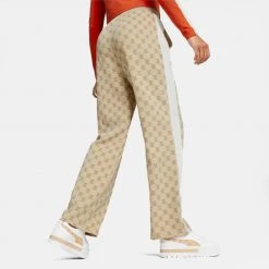 Γυναικεία Puma T7 AOP Γυναικείο Παντελόνι Φόρμας LIGHT SAND -Γυναικεία Ρούχα Εκπτώσεις puma t7 aop pants 4