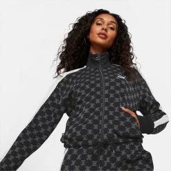 Puma T7 Printed Γυναικεία Ζακέτα PUMA BLACK