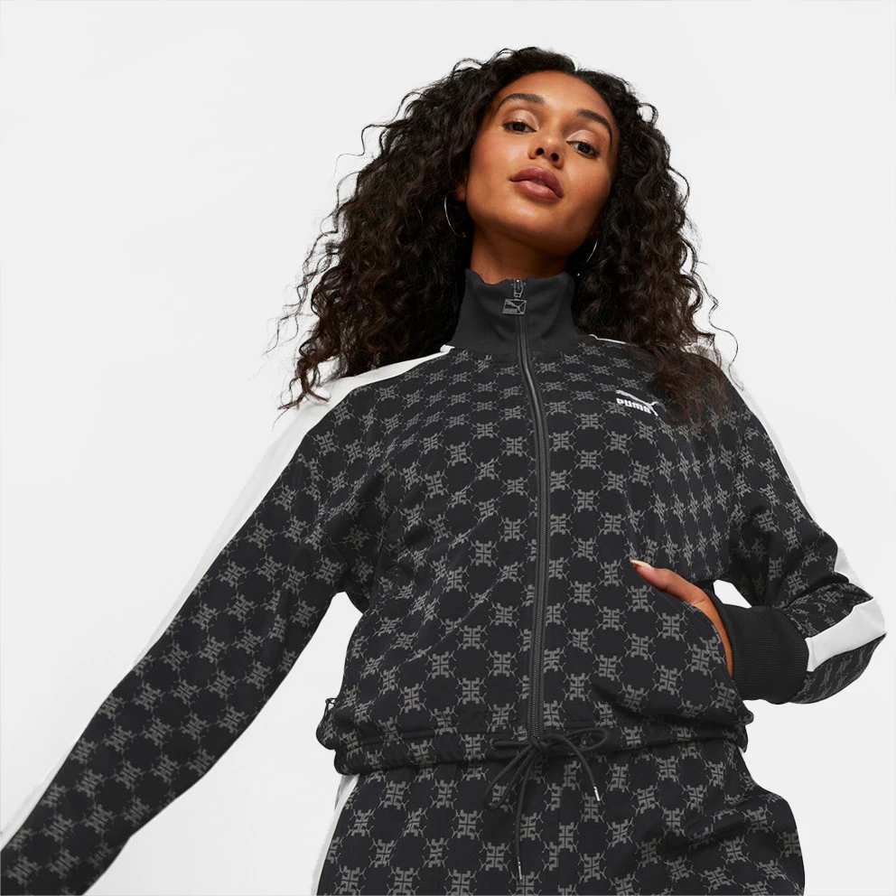 Puma T7 Printed Γυναικεία Ζακέτα PUMA BLACK 1 Puma T7 Printed Γυναικεία Ζακέτα PUMA BLACK