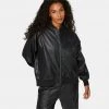 Γυναικεία Puma T7 Bomber Γυναικείο Μπουφάν Puma Black-Dark Shadow CAT -Γυναικεία Ρούχα Εκπτώσεις puma t7 oversized faux leather bomber