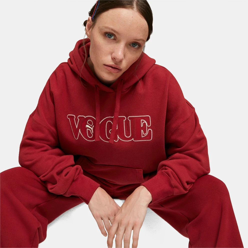 Puma X Vogue Γυναικεία Μπλούζα με Κουκούλα Intense Red 1 Puma X Vogue Γυναικεία Μπλούζα με Κουκούλα Intense Red