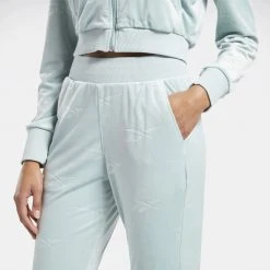 Γυναικεία Reebok Classics Energy Q4 Velour Γυναικείο Παντελόνι Φόρμας SEAGRY -Γυναικεία Ρούχα Εκπτώσεις reebok classics cl energy q4 velour pant 7