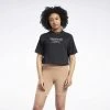 Γυναικεία Reebok Classics Big Logo Γυναικείο T-Shirt Black -Γυναικεία Ρούχα Εκπτώσεις reebok classics cl pf big logo tee 5