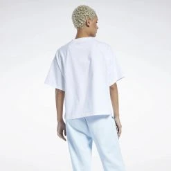 Γυναικεία Reebok Classics Γυναικείο T-Shirt WHITE -Γυναικεία Ρούχα Εκπτώσεις reebok classics cl pf sm tee 1