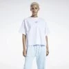 Γυναικεία Reebok Classics Γυναικείο T-Shirt WHITE -Γυναικεία Ρούχα Εκπτώσεις reebok classics cl pf sm tee