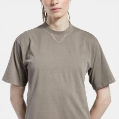 Γυναικεία Reebok Classics Natural Dye Boxy Γυναικείο T-Shirt TREKGR -Γυναικεία Ρούχα Εκπτώσεις reebok classics cl rbk nd boxy tee 3