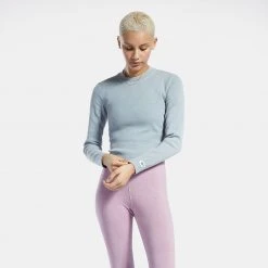 Reebok Classics Rib Γυναικεία Μπλούζα με Μακρύ Μανίκι PUGRY3