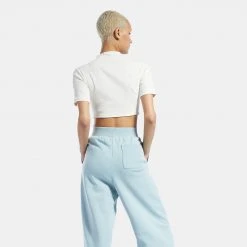 Γυναικεία Reebok Classics Rib Γυναικείο T-shirt CLAWHT -Γυναικεία Ρούχα Εκπτώσεις reebok classics cl wde ss rib tight top 1