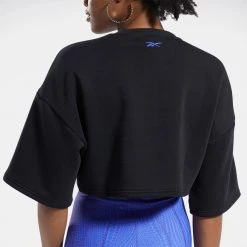 Reebok Classics Cardi B Crop Γυναικεία Μπλούζα Φούτερ BLACK 10 Reebok Classics Cardi B Crop Γυναικεία Μπλούζα Φούτερ BLACK -Γυναικεία Ρούχα Εκπτώσεις reebok classics rbk cardi b crop t shirt 4