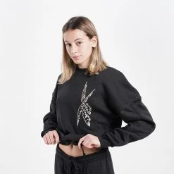 Γυναικεία Reebok Sport Modern Safari Cover-Up Γυναικείο Φούτερ BLACK -Γυναικεία Ρούχα Εκπτώσεις reebok sport modern safari coverup 5