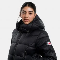 Γυναικεία Superdry Fuji Croppped Γυναικείο Μπουφάν BLACK -Γυναικεία Ρούχα Εκπτώσεις superdry d1 crop hooded fuji mpoufan gunaikeio 2