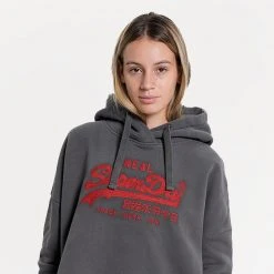 Superdry D1 Vintage Γυναικεία Μπλούζα με Κουκούλα Charcoal 5 Superdry D1 Vintage Γυναικεία Μπλούζα με Κουκούλα Charcoal -Γυναικεία Ρούχα Εκπτώσεις superdry d1 vintage logo box fit hood fouter gunai 5
