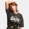 Γυναικεία Superdry D1 Vintage Logo Box Fit Γυναικείο T-Shirt BISON BLACK -Γυναικεία Ρούχα Εκπτώσεις superdry d1 vintage logo box fit tee mplouza gunai 4
