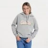 Superdry D1 Vintage Rainbow Γυναικεία Μπλούζα με Κουκούλα GREY MARL -Γυναικεία Ρούχα Εκπτώσεις superdry d1 vintage logo rainbow hood fouter gunai