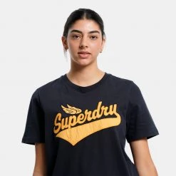 Γυναικεία Superdry D1 Vintage Script Γυναικείο T-Shirt ECLIPSE NAVY -Γυναικεία Ρούχα Εκπτώσεις superdry d1 vintage script style coll tee mplouza 5