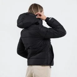 Γυναικεία Superdry Spirit Sports Puffer Γυναικείο Μπουφάν με Κουκούλα Black -Γυναικεία Ρούχα Εκπτώσεις superdry hooded spirit sports puffer mpoufan gunai 2