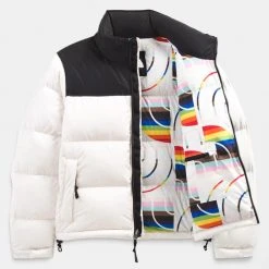 Γυναικεία THE NORTH FACE 1996 Retro Nupset Pride Γυναικείο Μπουφάν WHITE -Γυναικεία Ρούχα Εκπτώσεις the north face w nuptse pride jkt gardenia whi 5