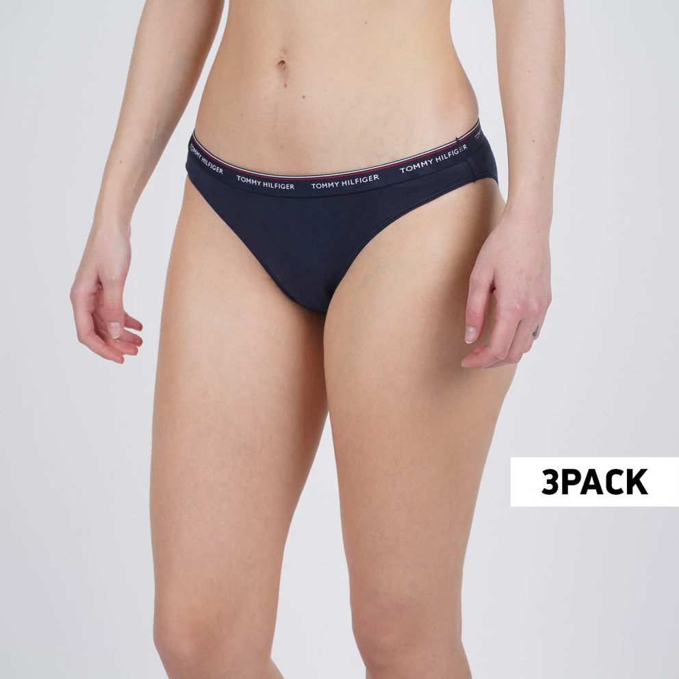 Tommy Jeans 3-Pack Γυναικεία Εσώρουχα Tango Red/White/Navy Blazer 1 Tommy Jeans 3-Pack Γυναικεία Εσώρουχα Tango Red/White/Navy Blazer