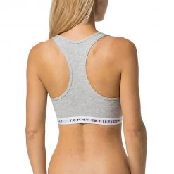 Γυναικεία Tommy Jeans Γυναικείο Μπουστάκι GREY HEATHER -Γυναικεία Ρούχα Εκπτώσεις tommy hilfiger cotton bralette iconic 3