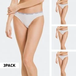 Tommy Jeans 3Pack Γυναικεία Εσώρουχα 100