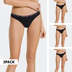 Tommy Jeans 3-Pack Thongs Γυναικεία Εσώρουχα NAVY