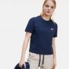 Γυναικεία Tommy Jeans Badge Γυναικείο T-Shirt TWILIGHT NAVY -Γυναικεία Ρούχα Εκπτώσεις tommy jeans badge tee