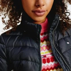 Γυναικεία Tommy Jeans Basic Hooded Down Γυναικείο Μπουφάν BLACK -Γυναικεία Ρούχα Εκπτώσεις tommy jeans basic hooded down jacket 3