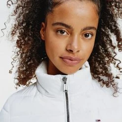 Γυναικεία Tommy Jeans Basic Hooded Down Γυναικείο Μπουφάν White -Γυναικεία Ρούχα Εκπτώσεις tommy jeans basic hooded down jacket 7