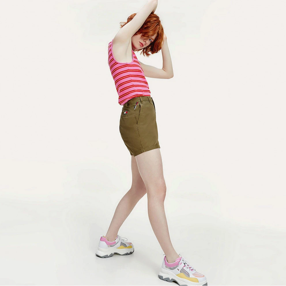 Γυναικεία Tommy Jeans Essential Chino Γυναικείο Σόρτς OLIVE TREE 4 Γυναικεία Tommy Jeans Essential Chino Γυναικείο Σόρτς OLIVE TREE - Image 4