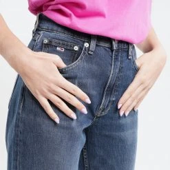 Γυναικεία Tommy Jeans Harper High Rish Straigth Ankle Γυναικείο Τζιν Παντελόνι (Μήκος 32 L) Denim Dark -Γυναικεία Ρούχα Εκπτώσεις tommy jeans harper hr strght ankl be661 bbkc 3