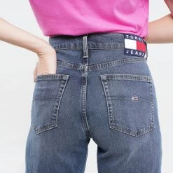 Γυναικεία Tommy Jeans Harper High Rish Straigth Ankle Γυναικείο Τζιν Παντελόνι (Μήκος 32 L) Denim Dark -Γυναικεία Ρούχα Εκπτώσεις tommy jeans harper hr strght ankl be661 bbkc 4