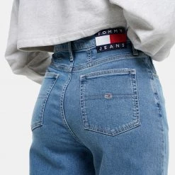 Γυναικεία Tommy Jeans Mom Jean Tapered Γυναικείο Jean Denim Light -Γυναικεία Ρούχα Εκπτώσεις tommy jeans mom jean uhr tprd cf6115 3