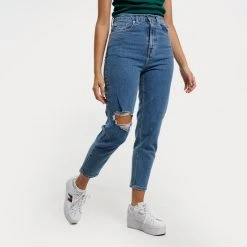 Γυναικεία Tommy Jeans Mom Jean Tapered Γυναικείο Jean Denim Light -Γυναικεία Ρούχα Εκπτώσεις tommy jeans mom jean uhr tprd cf6115 6
