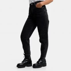 Γυναικεία Tommy Jeans Mom Ultra Tapered Γυναικείο Τζιν Παντελόνι Denim Black