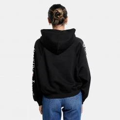 Tommy Jeans Rlxd Lower Case 2 Γυναικεία Μπλούζα με Κουκούλα Black -Γυναικεία Ρούχα Εκπτώσεις tommy jeans rlxd lower case 2 hoodie 1