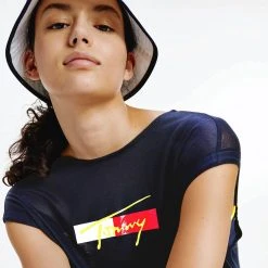 Γυναικεία Tommy Jeans Logo Cover-Up Γυναικείο Φόρεμα DESERT SKY -Γυναικεία Ρούχα Εκπτώσεις tommy jeans t shirt dress 2