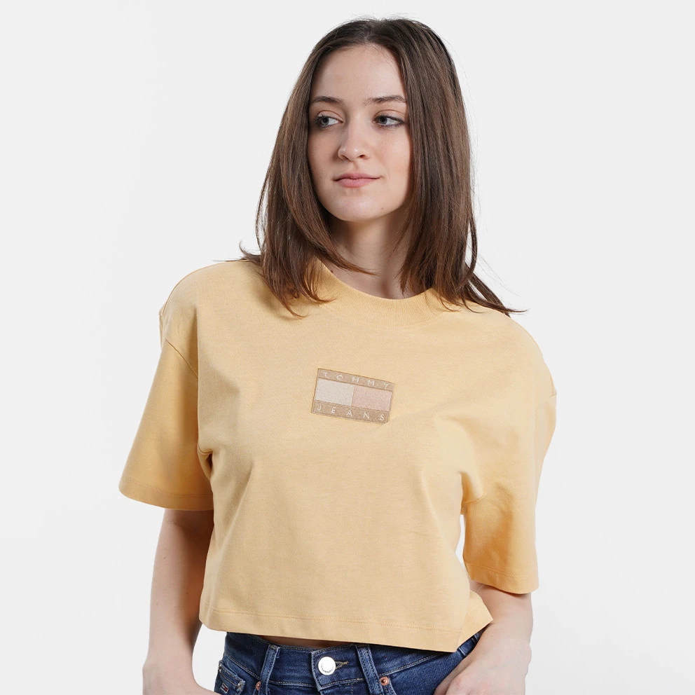 Γυναικεία Tommy Jeans Best Graphic Γυναικείο Cropped T-shirt Prairie Yellow 3 Γυναικεία Tommy Jeans Best Graphic Γυναικείο Cropped T-shirt Prairie Yellow - Image 3