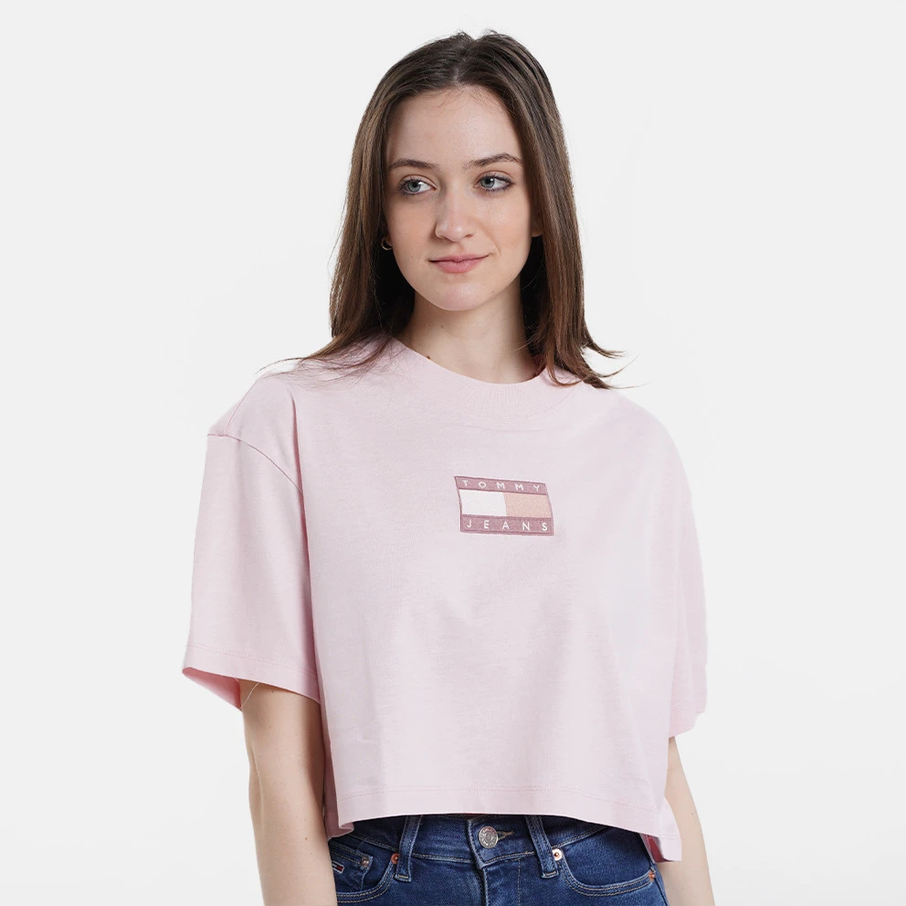 Γυναικεία Tommy Jeans Best Graphic Γυναικείο Cropped T-shirt Broadway Pink 3 Γυναικεία Tommy Jeans Best Graphic Γυναικείο Cropped T-shirt Broadway Pink - Image 3