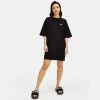 Γυναικεία Tommy Jeans Oversized Badge Tee Γυναικείο Φόρεμα BLACK