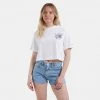 Γυναικεία Tommy Jeans Γυναικείο T-Shirt WHITE 13 Γυναικεία Tommy Jeans Γυναικείο T-Shirt WHITE -Γυναικεία Ρούχα Εκπτώσεις tommy jeans tjw ovrszd crop philosotees 3 ss