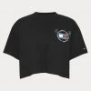 Γυναικεία Tommy Jeans Γυναικείο T-Shirt Black 10 Γυναικεία Tommy Jeans Γυναικείο T-Shirt Black -Γυναικεία Ρούχα Εκπτώσεις tommy jeans tjw ovrszd crop philosotees 3 ss 3