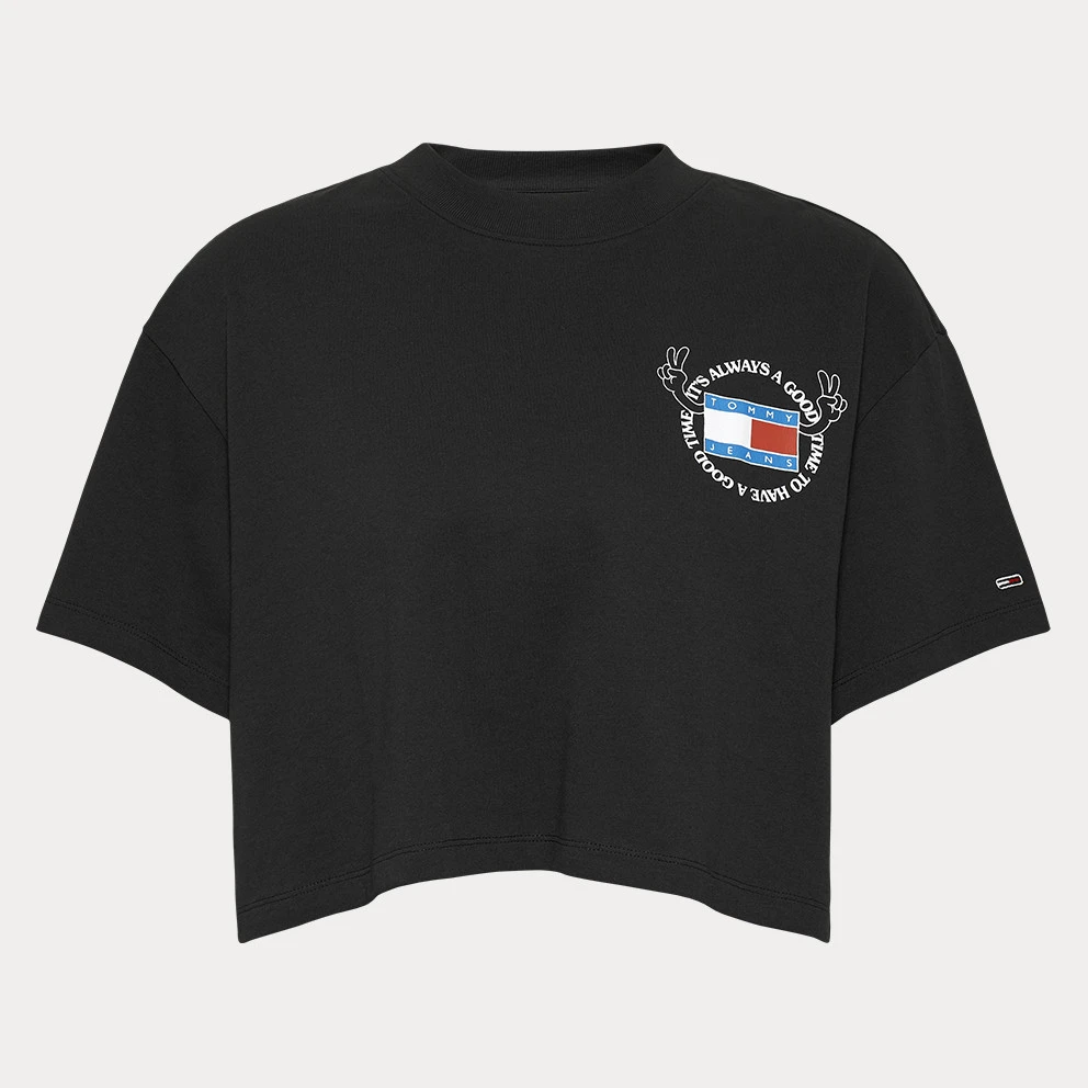 Γυναικεία Tommy Jeans Γυναικείο T-Shirt Black 1 Γυναικεία Tommy Jeans Γυναικείο T-Shirt Black