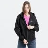 Tommy Jeans Zip Through Γυναικεία Ζακέτα με Κουκούλα Black -Γυναικεία Ρούχα Εκπτώσεις tommy jeans tjw regular hoodie zip through