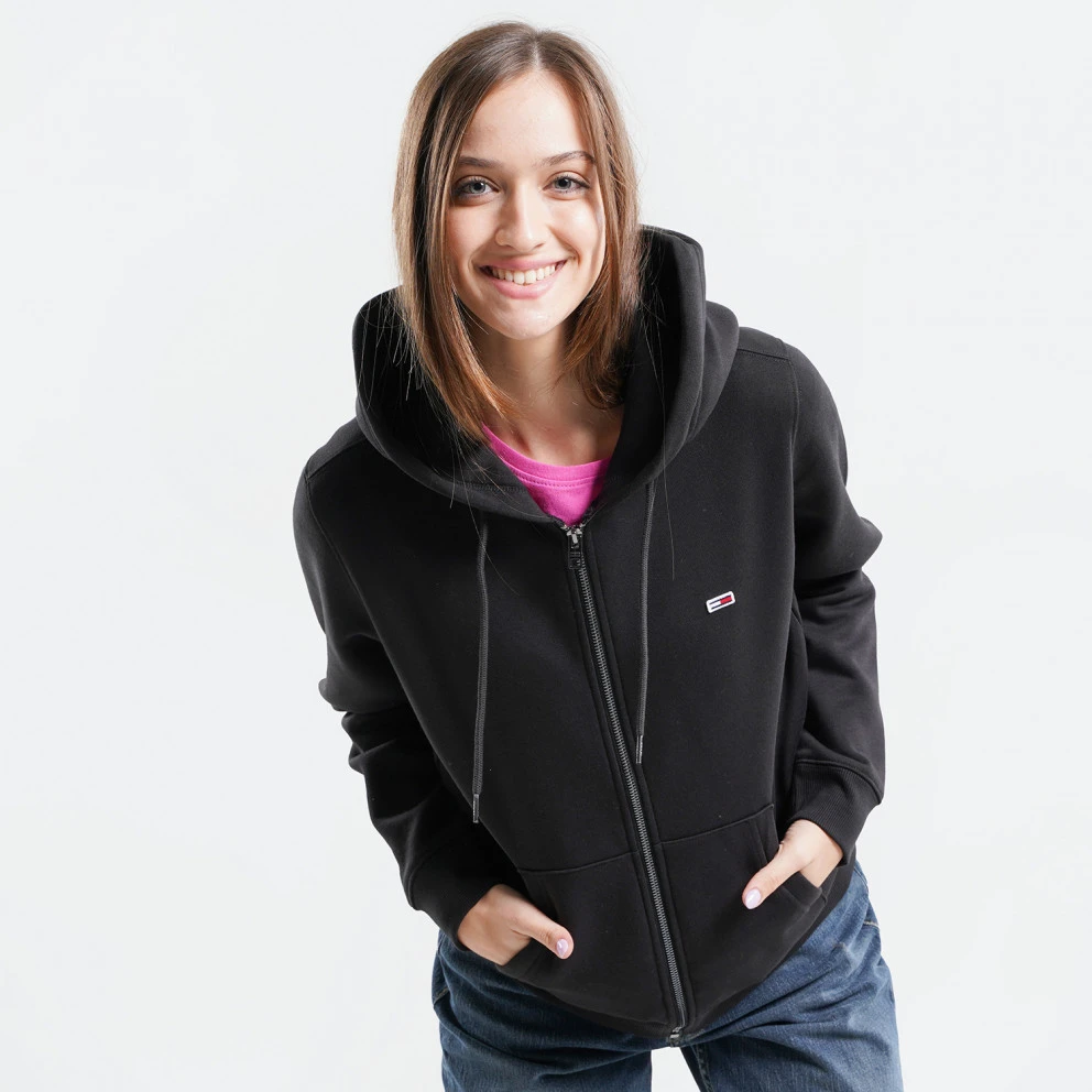 Tommy Jeans Zip Through Γυναικεία Ζακέτα με Κουκούλα Black 5 Tommy Jeans Zip Through Γυναικεία Ζακέτα με Κουκούλα Black - Image 5
