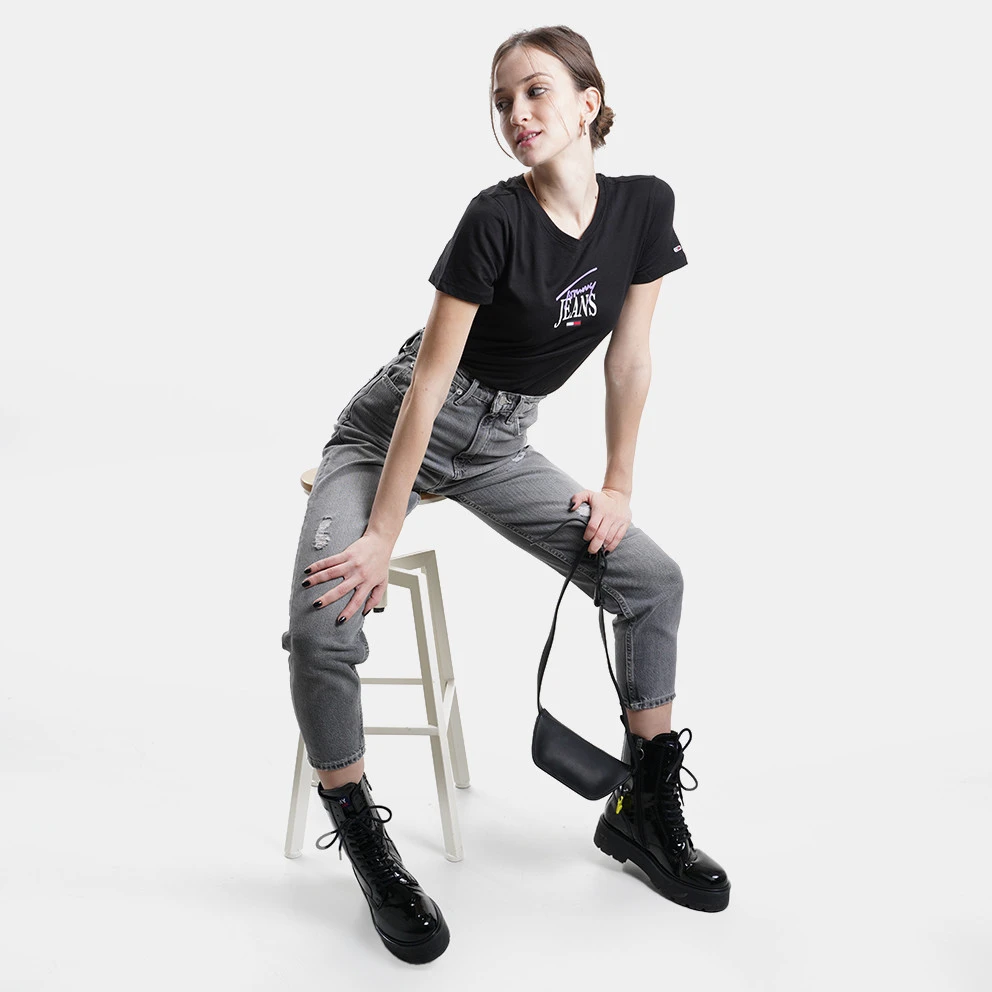 Γυναικεία Tommy Jeans Skinny Essential Logo Γυναικείο T-shirt Black 6 Γυναικεία Tommy Jeans Skinny Essential Logo Γυναικείο T-shirt Black - Image 6