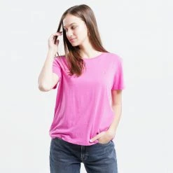 Γυναικεία Tommy Jeans Γυναικείo T-Shirt Vivid Fuchsia