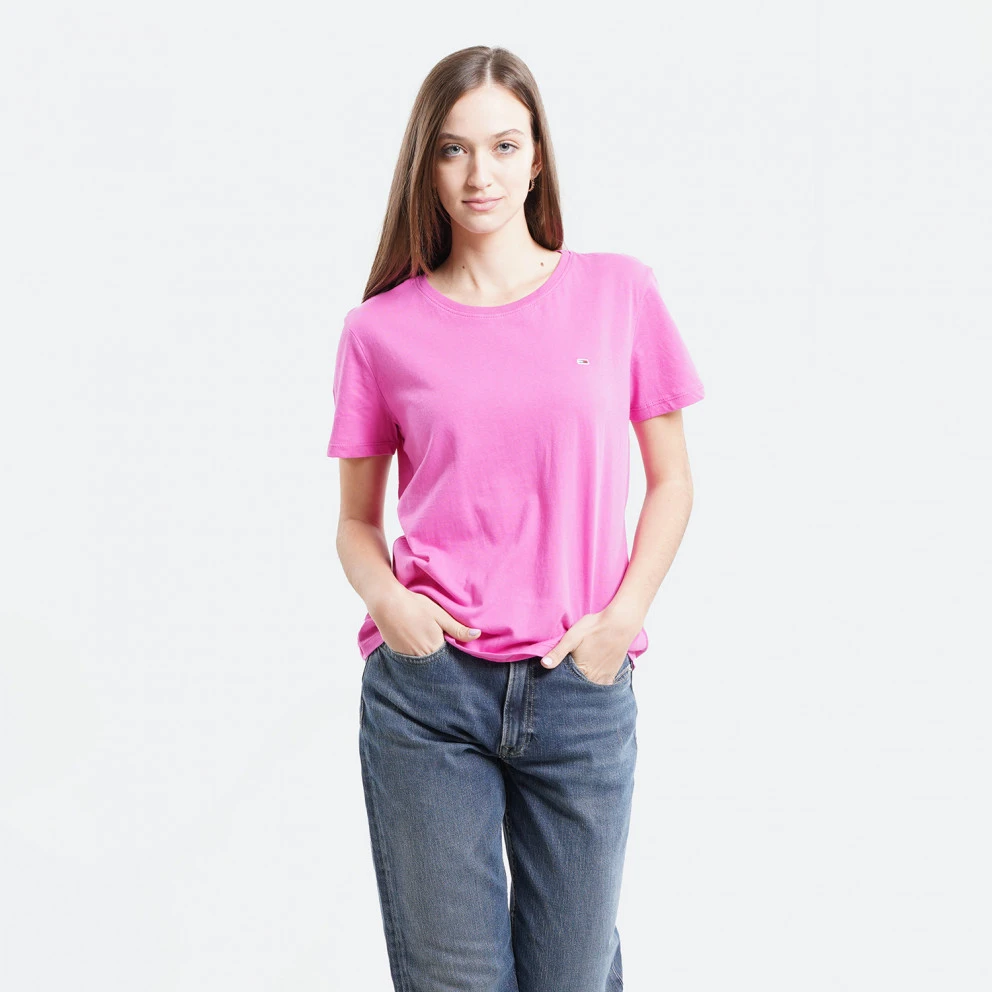 Γυναικεία Tommy Jeans Γυναικείo T-Shirt Vivid Fuchsia 5 Γυναικεία Tommy Jeans Γυναικείo T-Shirt Vivid Fuchsia - Image 5