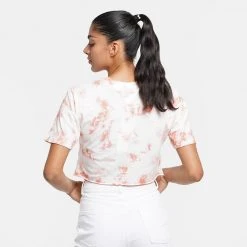 Γυναικεία Tommy Jeans Γυναικείο T-Shirt Tie Dye Red -Γυναικεία Ρούχα Εκπτώσεις tommy jeans tjw super crop surf logo ss 1