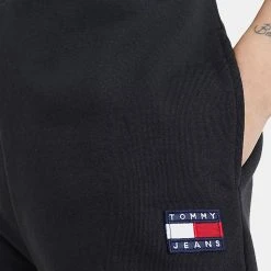 Γυναικεία Tommy Jeans Badge Relaxed Γυναικείο Σορτς Black -Γυναικεία Ρούχα Εκπτώσεις tommy jeans tjw tommy badge bb sweatshort 10