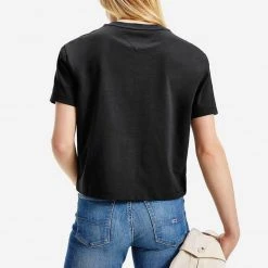 Γυναικεία Tommy Jeans Center Badge Γυναικείο T-shirt BLACK 4 Γυναικεία Tommy Jeans Center Badge Γυναικείο T-shirt BLACK -Γυναικεία Ρούχα Εκπτώσεις tommy jeans tjw tommy center badge tee 14